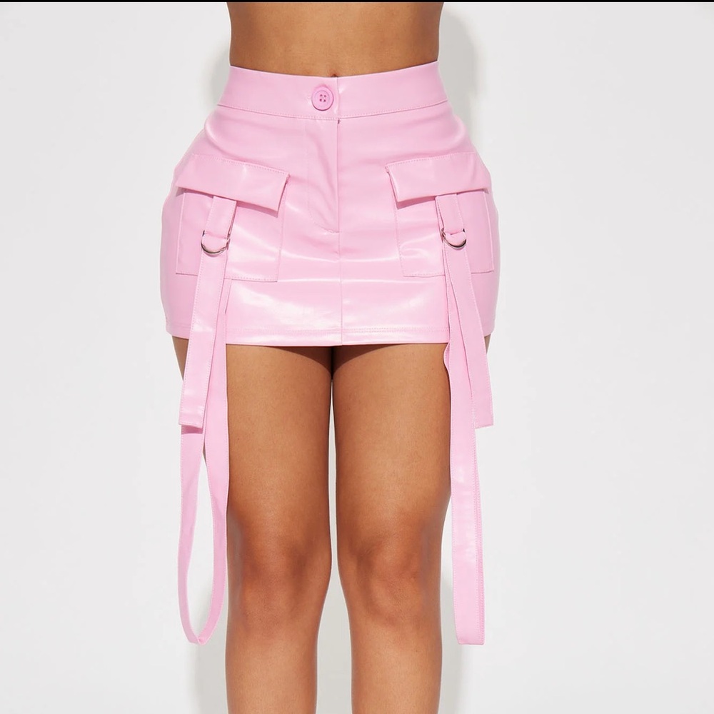 Fashion Nova Down for You cargo mini skirt